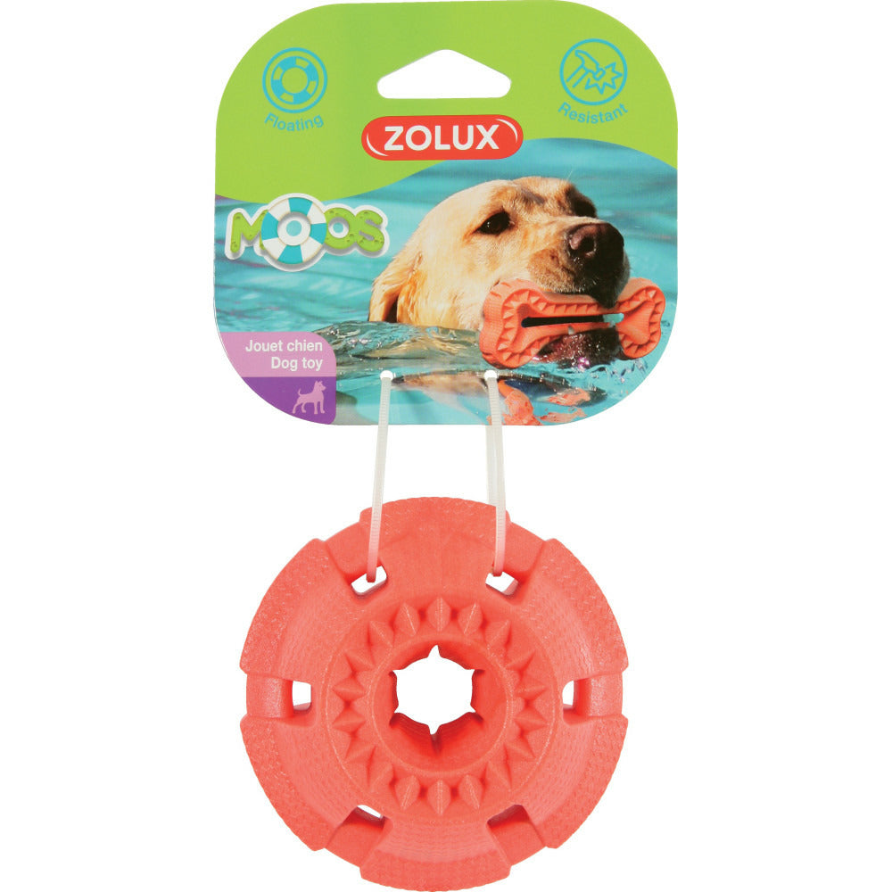 Zolux Jouet Balle Moos ø 9.5 Cm Tpr Flottant Orange Pour Chien