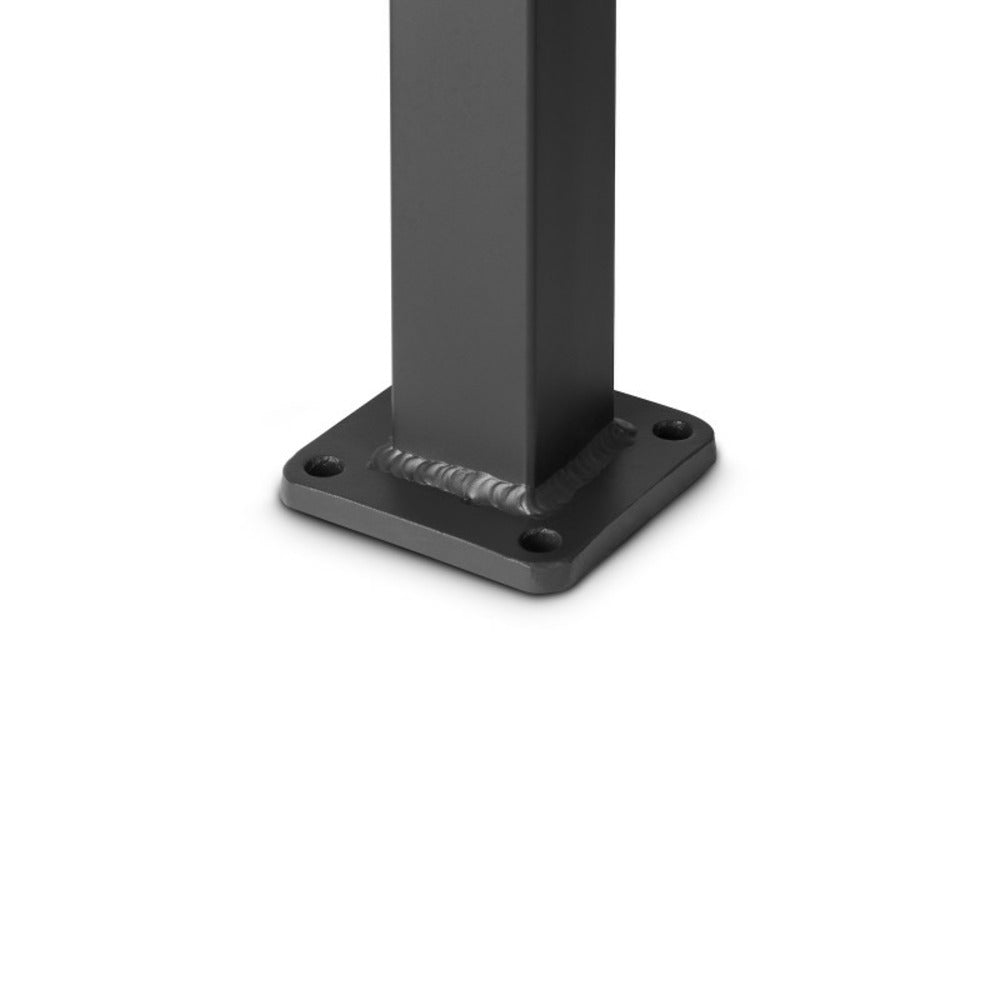 Poteau Aluminium Sur Platine Avec Chapeau H 86,5 Cm Noir