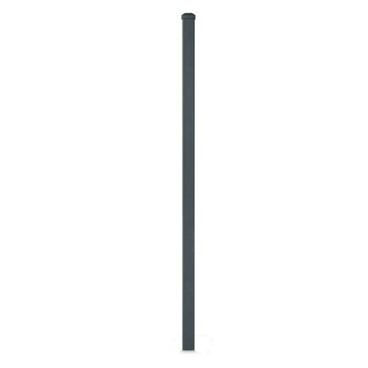 Poteau Aluminium à Sceller Avec Chapeau H 1,36 M Gris