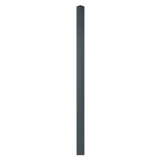 Poteau Aluminium à Sceller Universel Chapeau Inclus H2,36 M Gris