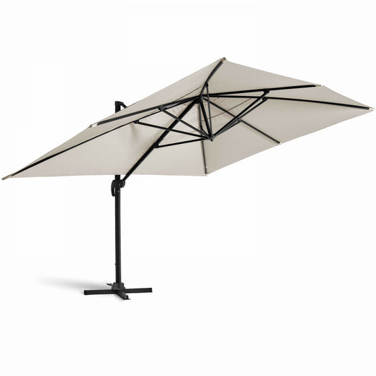 Parasol Déporté 3x4m En Aluminium écru