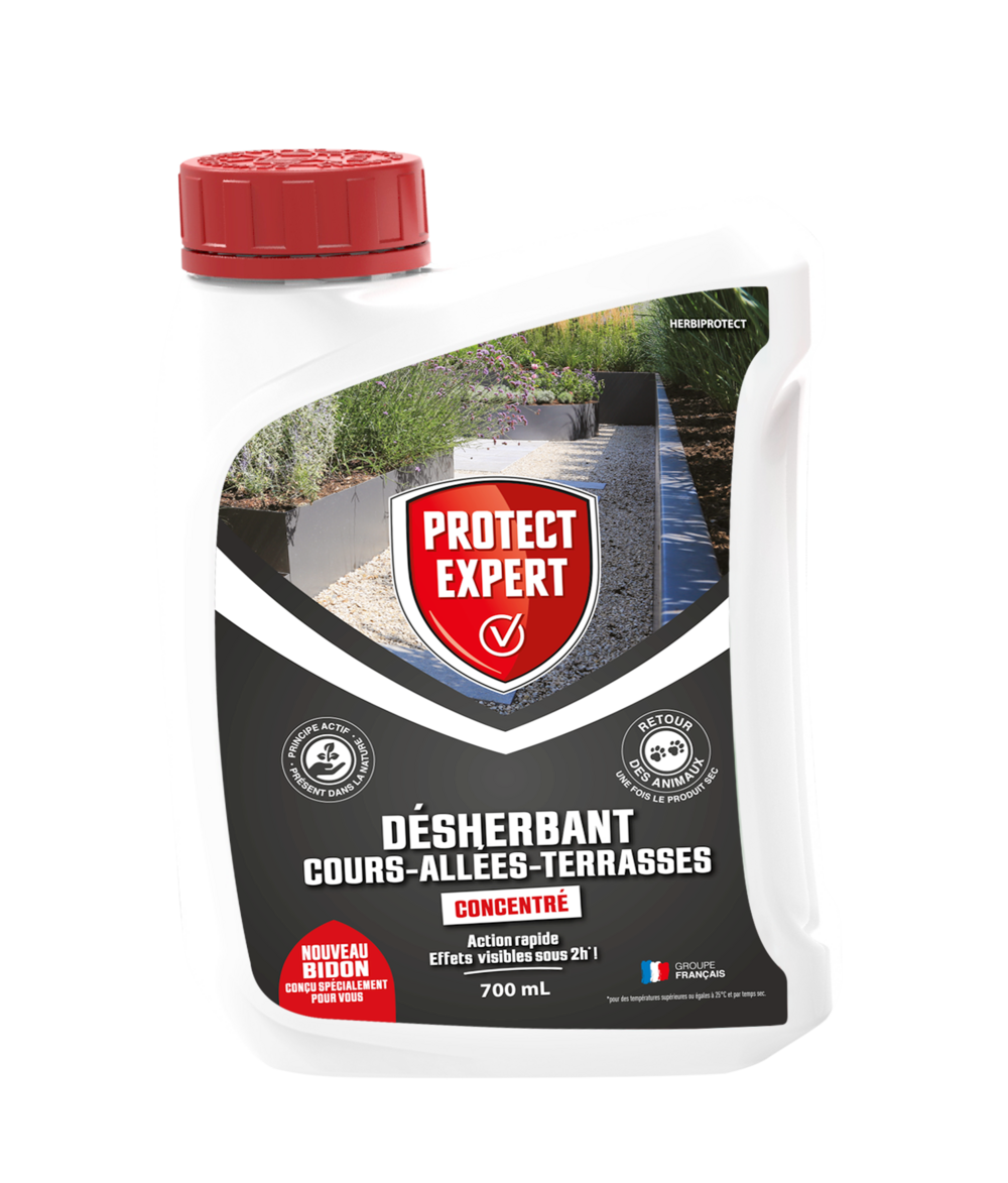 Procour700| Désherbant Concentré | Grandes Cours Et Allées | 700ml | E