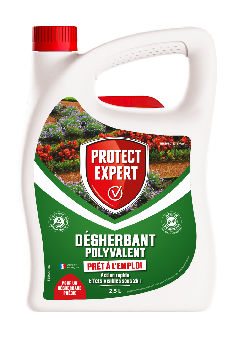 Proherbipal25n | Désherbant Polyvalent | Prêt-a-l'emploi | 2,5l| Agit
