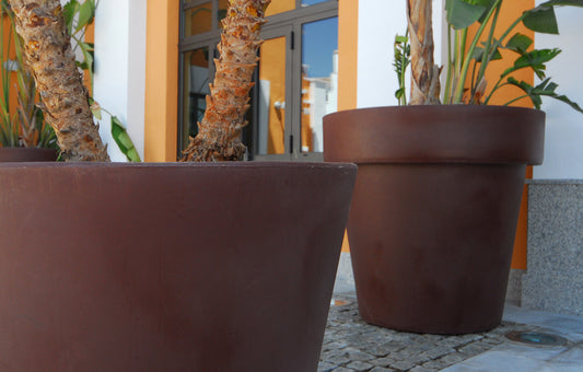 Pot De Fleurs Magnolia 120 ø120x114cm - Bronze