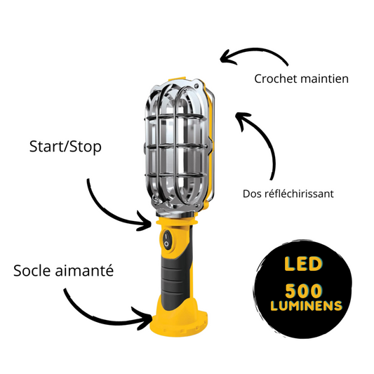 Lampe Handy Bright – Venteo – Lampe 2 En 1 Led 500 Luminens