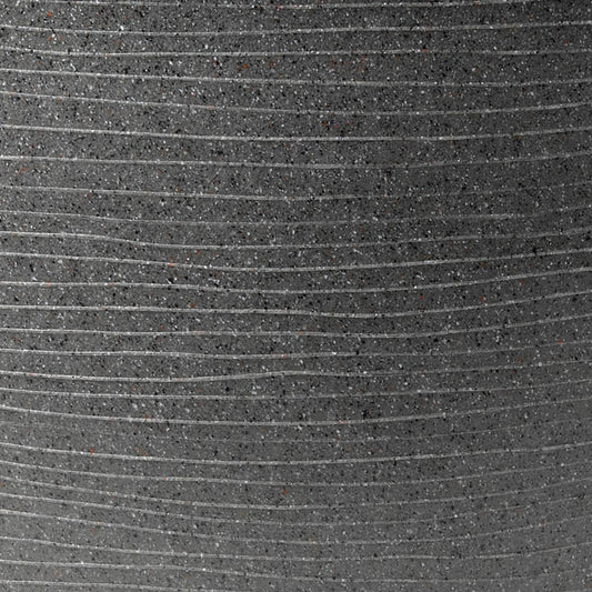 Pot à Plantes Conique Bas Arc Granite 48x35 Cm Anthracite