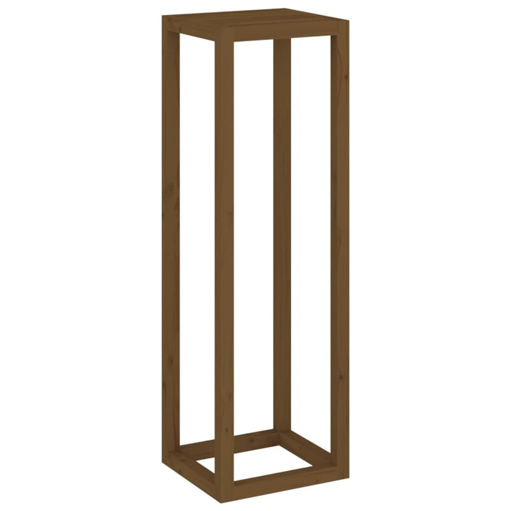 VIDAXL Ensemble De Supports Pour Plantes 3 Pcs Marron Miel Bois De Pin