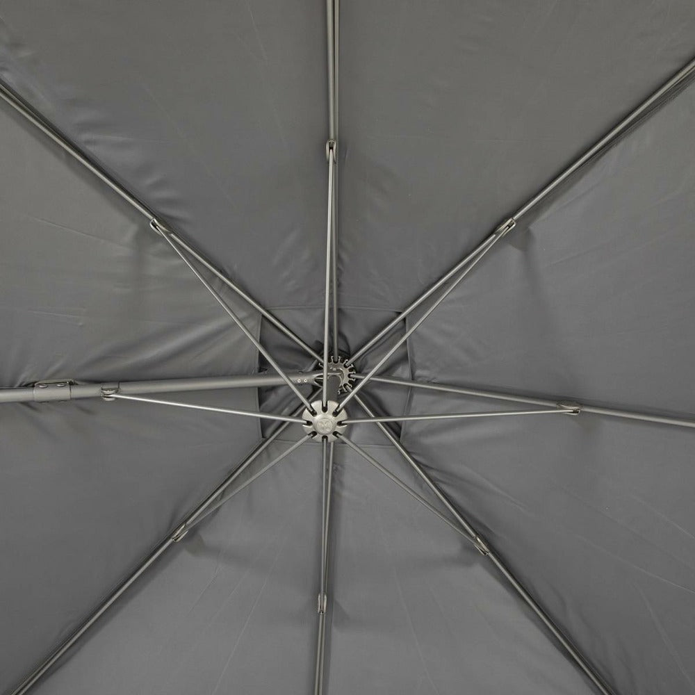 Parasol Déporté Carré Ayeri Ardoise