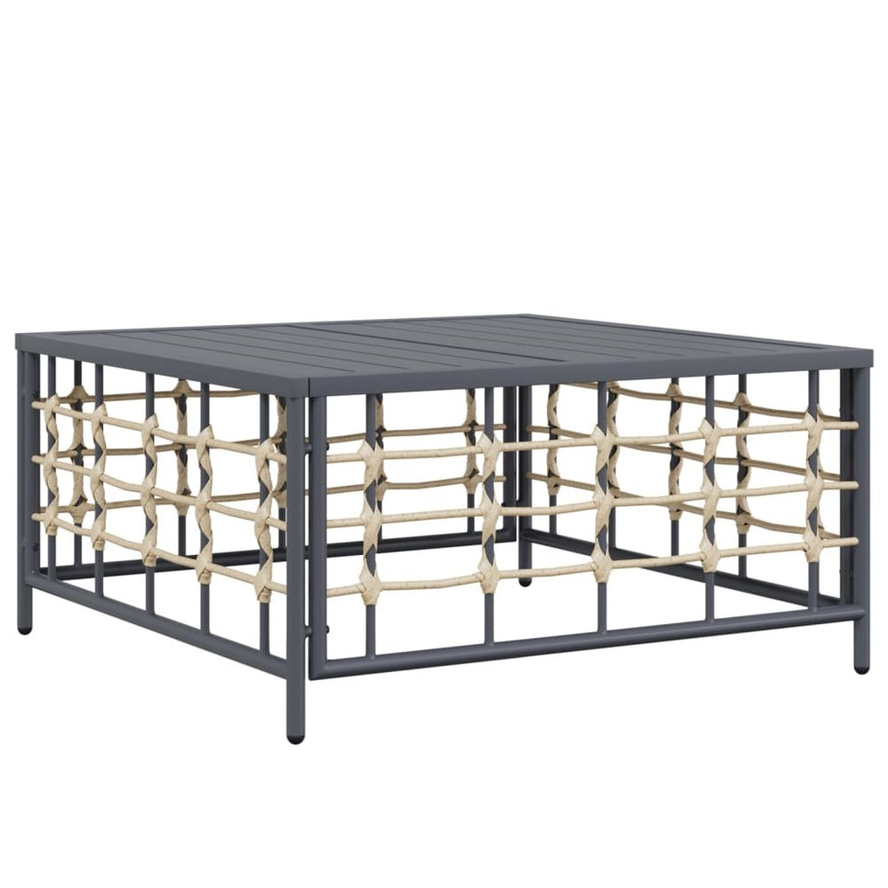 VIDAXL Salon De Jardin 10 Pcs Avec Coussins Anthracite Résine Tressée