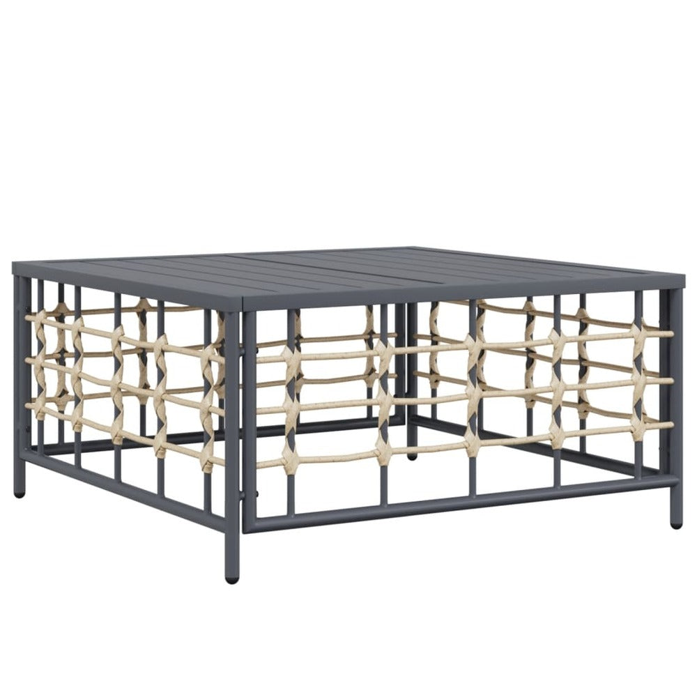 VIDAXL Salon De Jardin 7 Pcs Avec Coussins Anthracite Résine Tressée