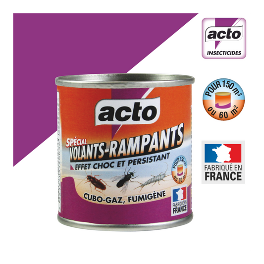 Acto Cubo Gaz - Fumigène Insecticide Polyvalent | Fabriqué En France
