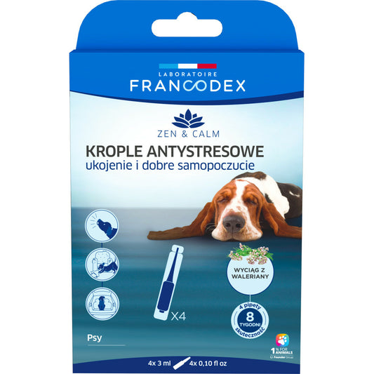 4 Pipettes Anti-stress Apaisement Et Bien-être Pour Chien