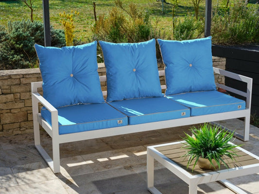 Coussin De Remplacement Pour Chaise, Fauteuil Jardin 60 X 60 Cm – Bleu Petrole