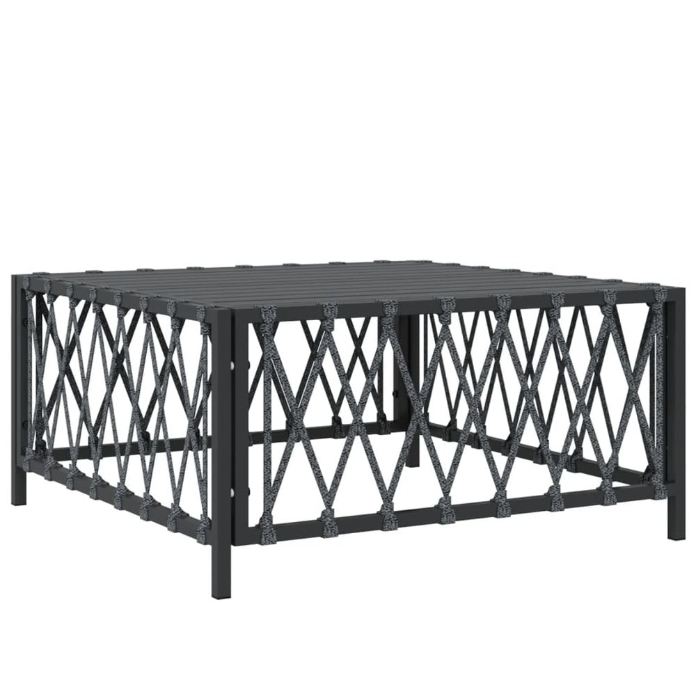 VIDAXL Salon De Jardin Avec Coussins 9 Pcs Anthracite Acier