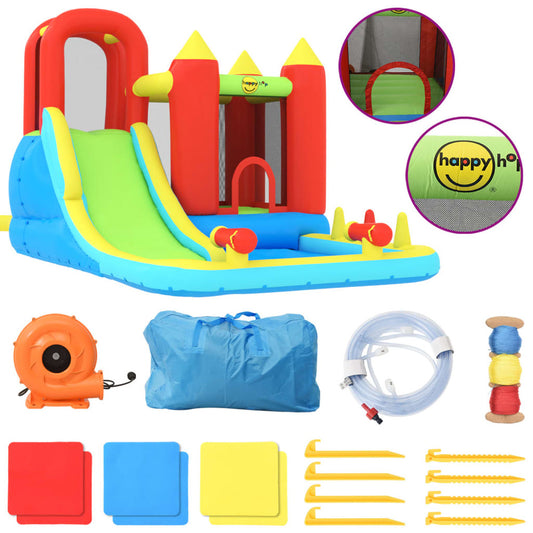 Happy Hop Château Gonflable Avec Toboggan Et Piscine 298x400x221 Cm