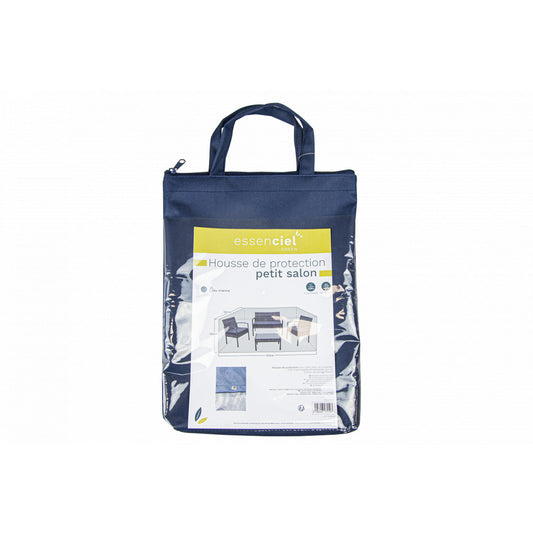 Housse De Protection Salon De Jardin Imperméable Et Résistante Aux Uv En Polyester Bleu Marine - Mobilier De Jardin - 120x120x100cm