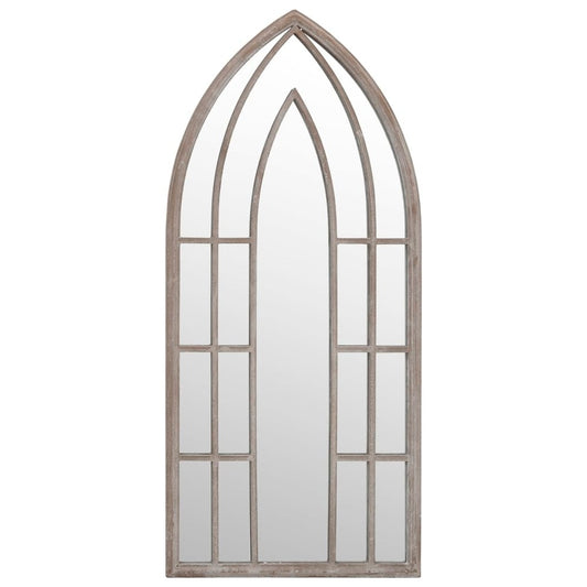 VIDAXL Miroir De Jardin Sable 100x45cm Fer Pour Utilisation Extérieure
