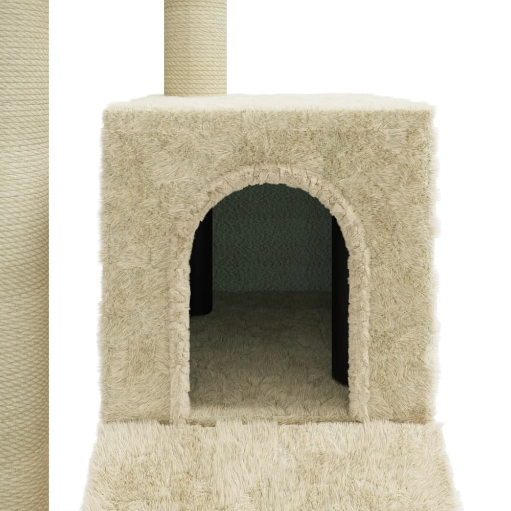 VIDAXL Arbre à Chat Avec Griffoirs En Sisal Crème 92 Cm