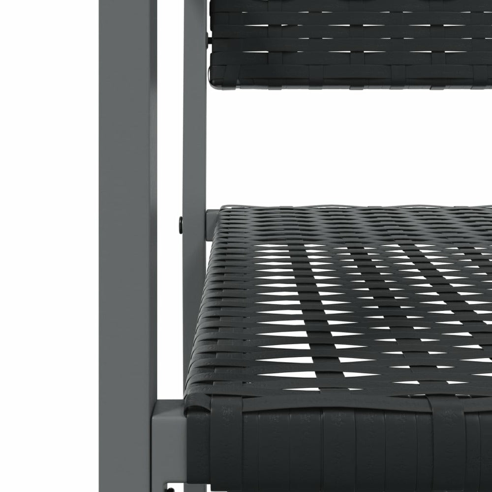 VIDAXL Ensemble à Manger De Jardin 5 Pcs Résine Tressée Acier