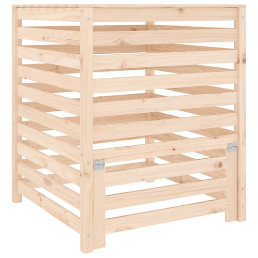 VIDAXL Composteur 82,5x82,5x99,5 Cm Bois Massif De Pin