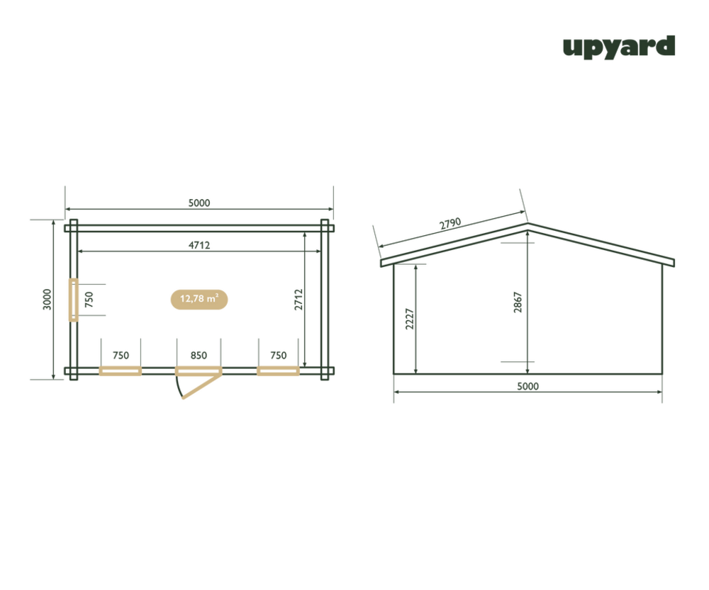 Maison De Jardin Malbec | 500x300 Cm | Certifié Pefc