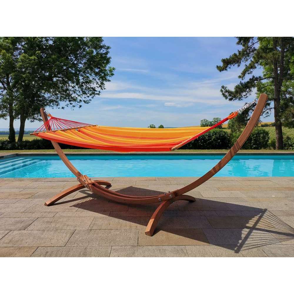 Hamac Brésilien 'Eskapade Sunny' Avec Support En Bois FSC