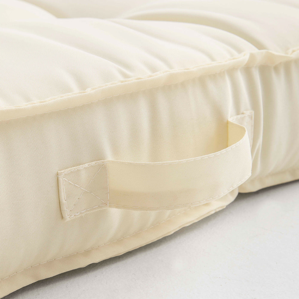 Coussin Pour Palette Matelassé écru 120x80cm