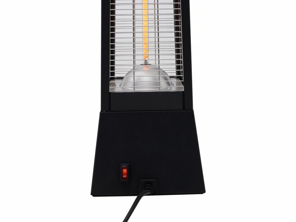  Chauffage électrique Radiant En Fibre De Carbone "volcano" - 2000w - Noir