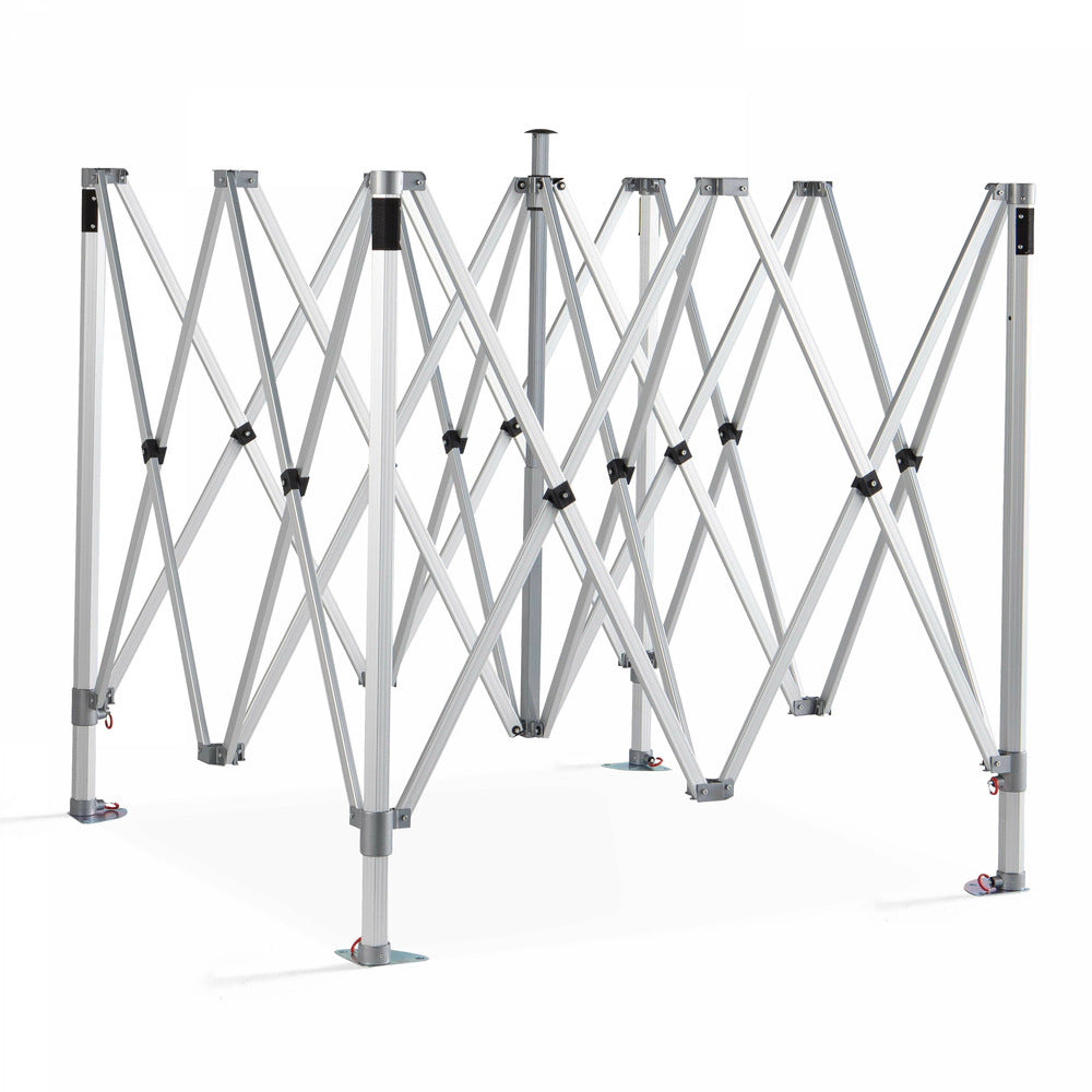  Tente Pliante M2 En Aluminium 3x3m 480g/m² 50mm Gris