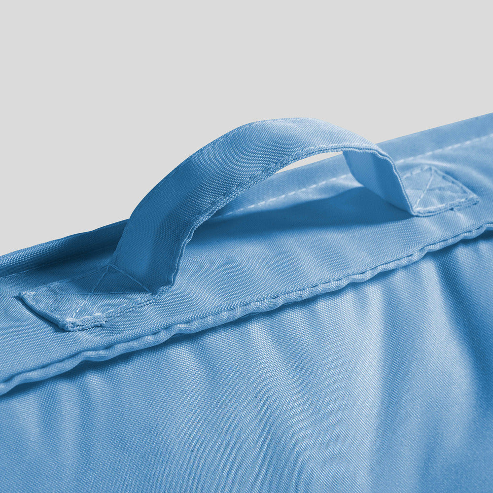  Coussin Palette Dossier Polyester Bleu 60 X 40 X 12 Cm
