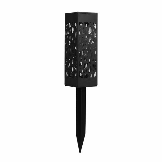  Lot 6 Bornes Solaire à Planter Plastique Noir
