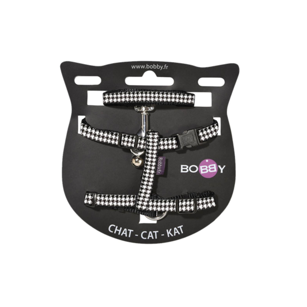 BOBBY Harnais Et Laisse Chic Noir Pour Chat