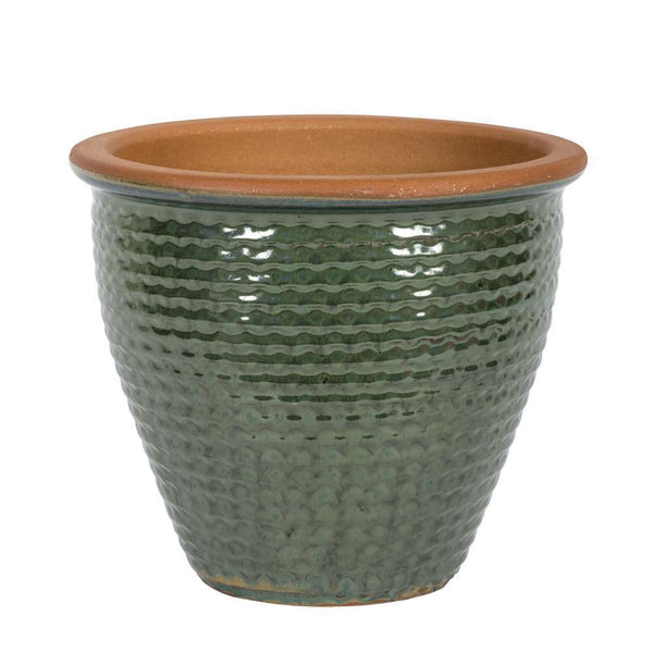  Pot émaillé Jade Vert SP-Pot 27-01N - D.24,5xH.20cm