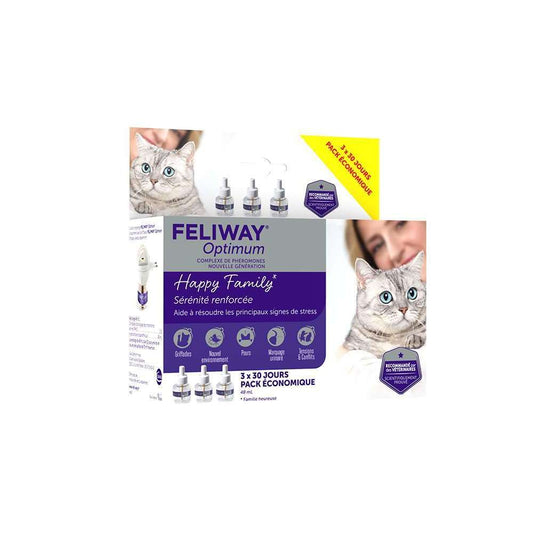 Feliway 3 Recharges Pour Diffuseur De Pheromones