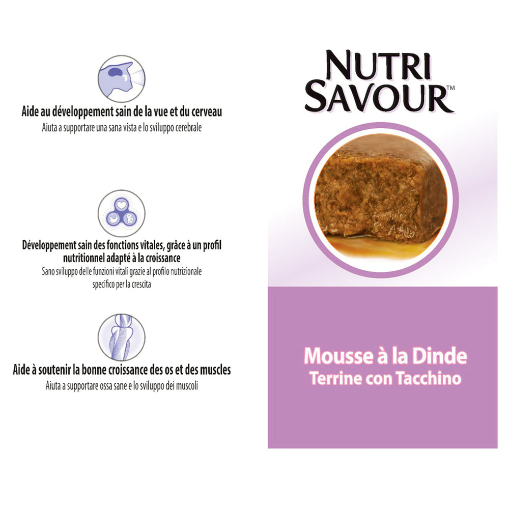  Sachets Nutrisavour Pour Chaton à La Dinde - 10 X 85 G