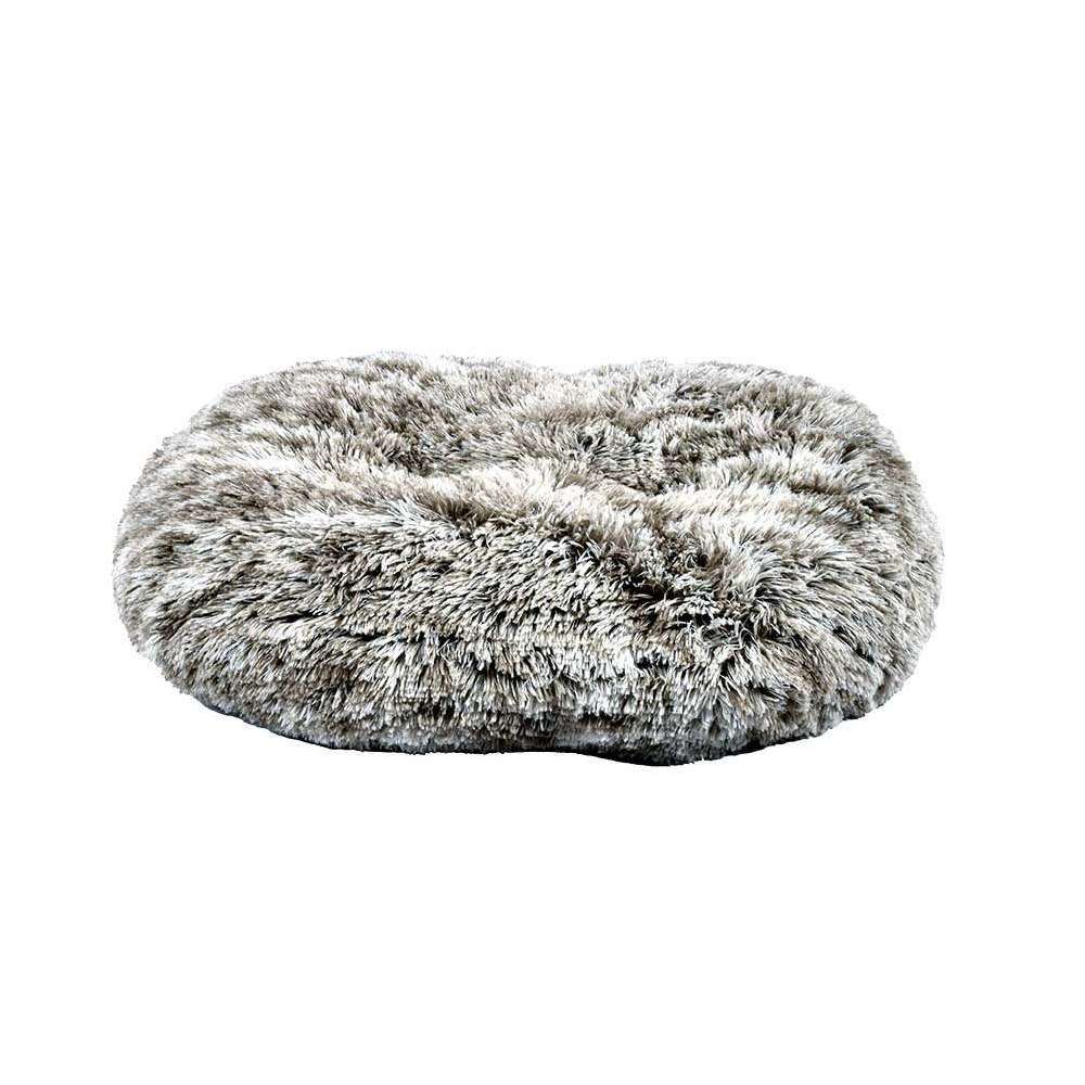 BOBBY Coussin Pour Chien Oval ''Poilu'' Bicolore 65x56cm