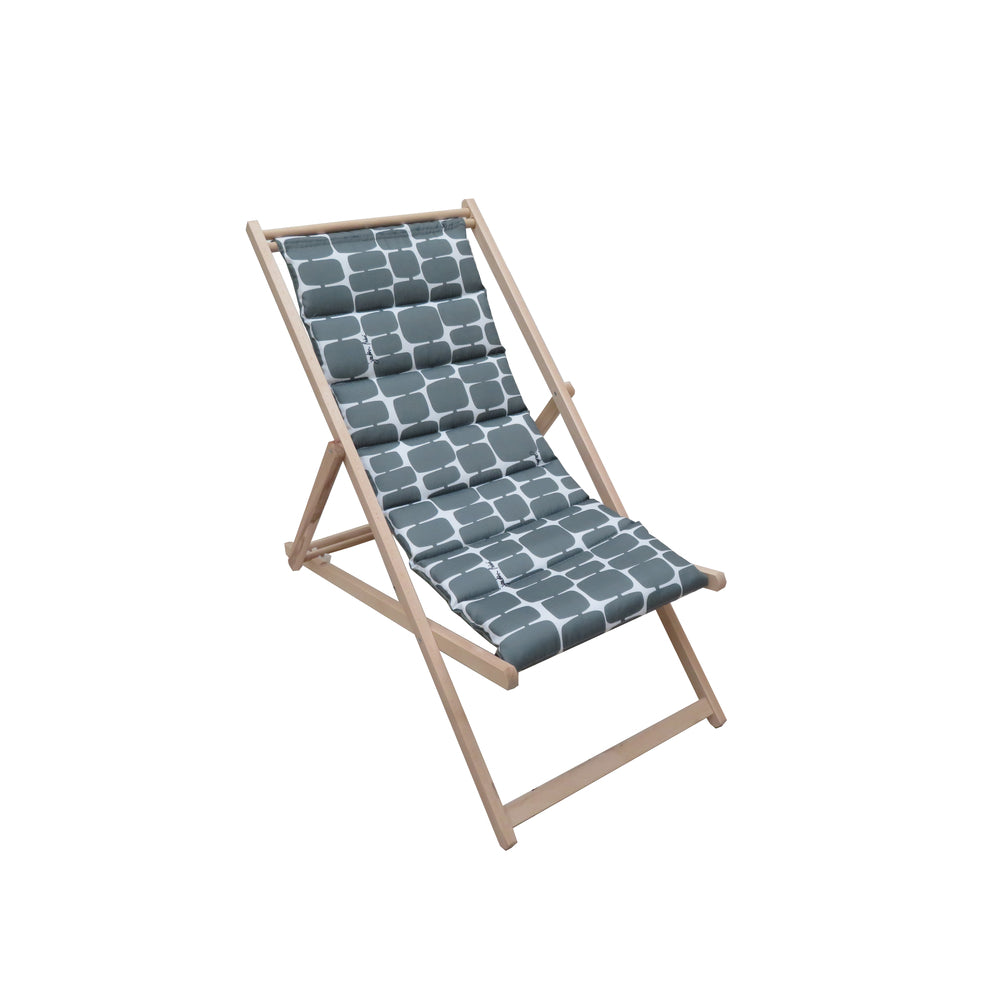  Chilienne Matelassée Futuriste Mastic 55x106 H96 Cm