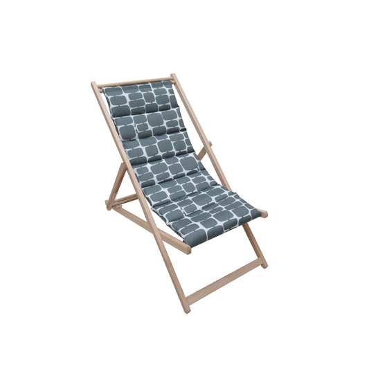  Chilienne Matelassée Futuriste Mastic 55x106 H96 Cm