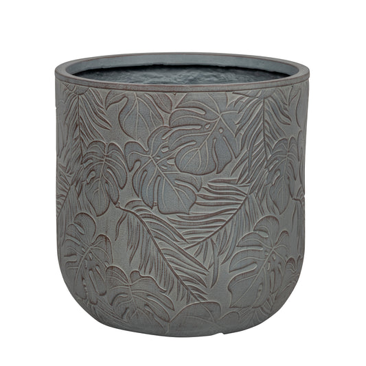  Pot Printemps D30xH30cm, Gris, En Fibre