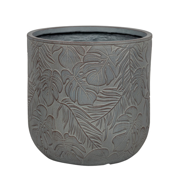  Pot Printemps D30xH30cm, Gris, En Fibre