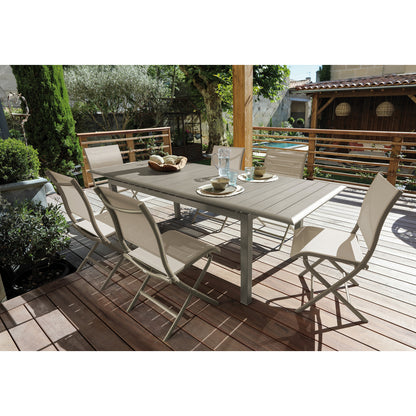  Table Louisiane 187/247x100 Cm Coloris Sand