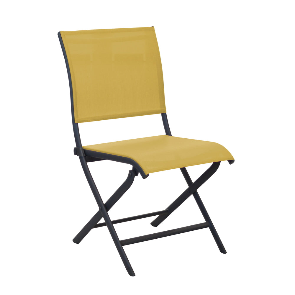  Chaise élégance Pliante Moutarde