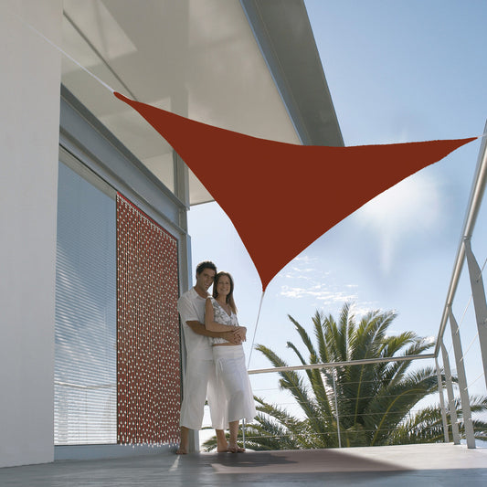  Voile D'ombrage Triangulaire First 3X3cm Coloris Terracotta