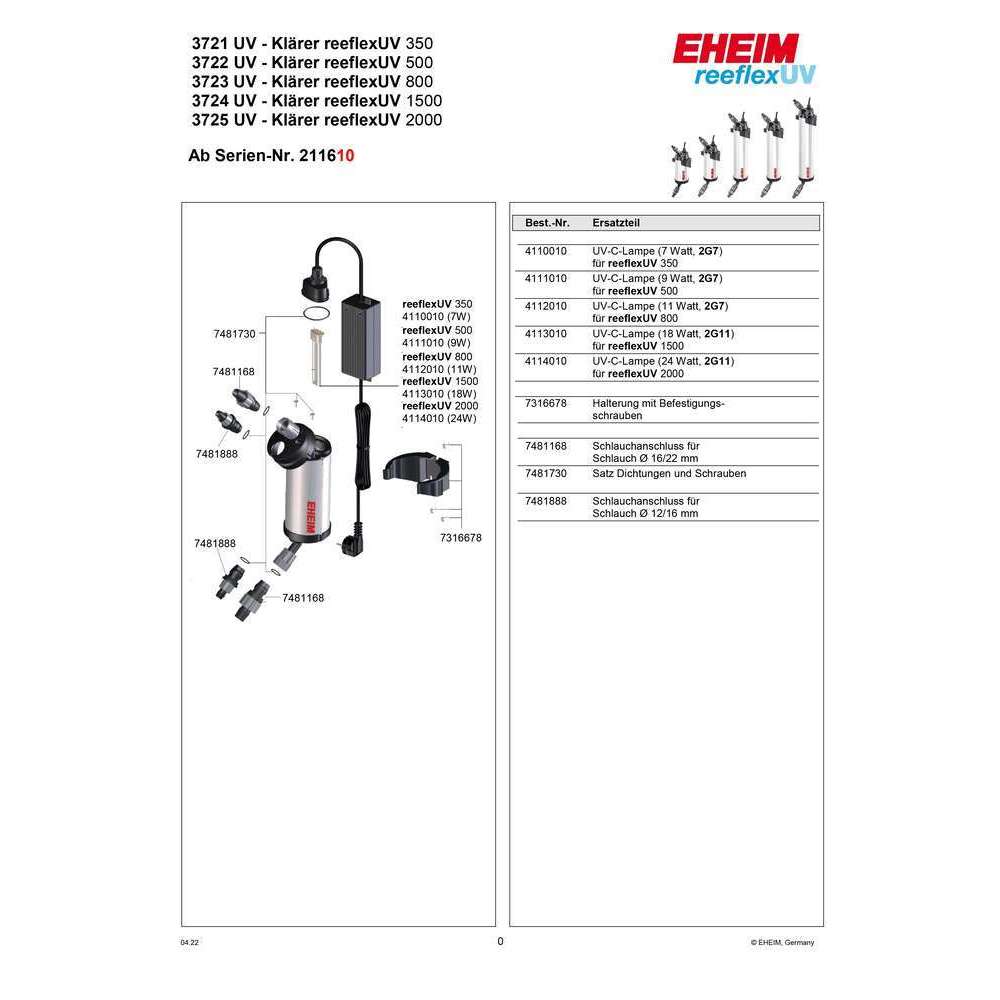 EHEIM Stérilisateur ReflexUV 800