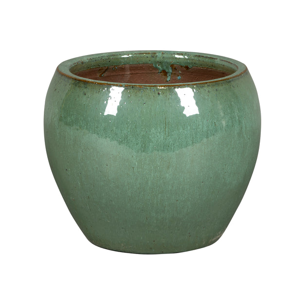  Pot émaillée Misty Indigo MA Vert - D.37xH.31cm