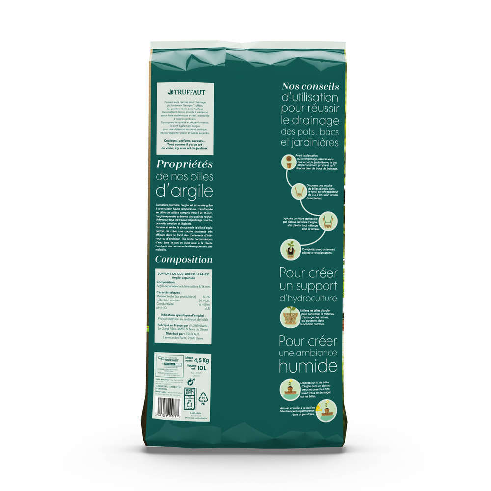  Billes D'argile Calibre 8/16 Mm - Sac De 10 Litres