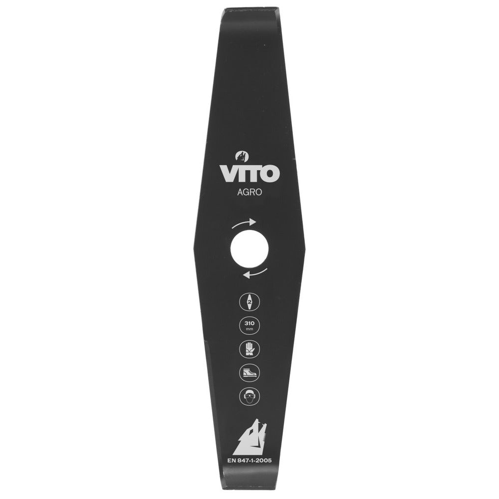  Lame De Coupe 310mm Vito Pour Débroussailleuse 2 Dents Alesage 25.4 Standard