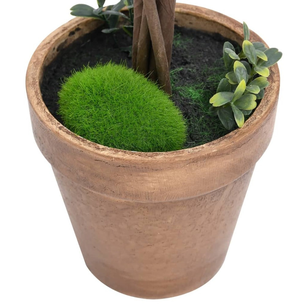 VIDAXL Plantes De Buis Artificiel 2 Pcs Avec Pots Boule Vert 56 Cm