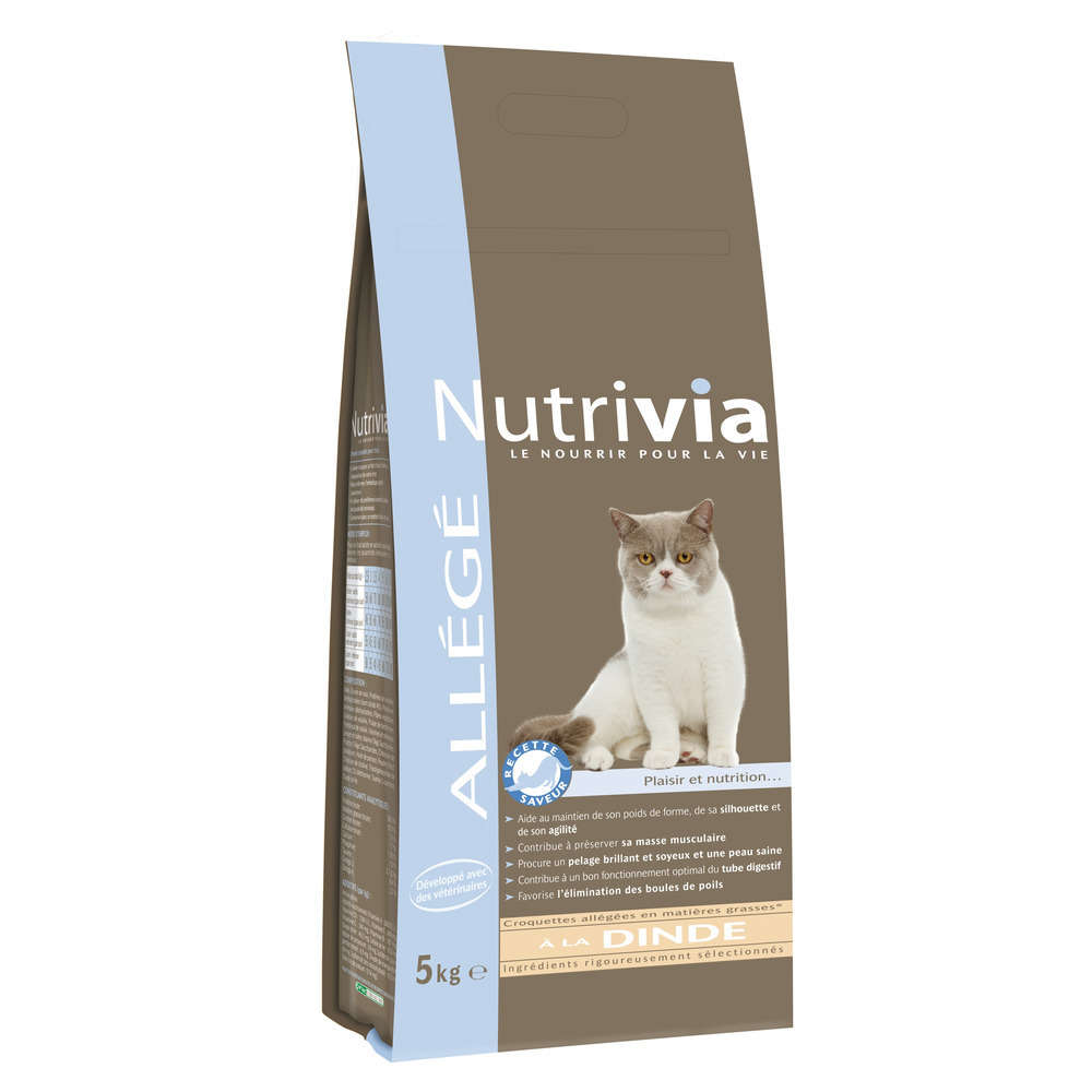  Croquettes Chat Adulte Allégées à La Dinde Super Premium - 5 Kg