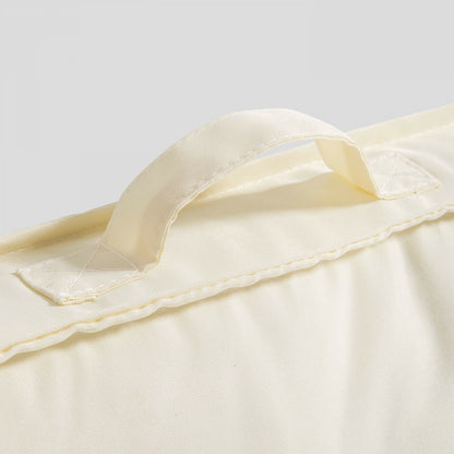  Lot 2 Coussins Palette Dossier Polyester Blanc 60x40x12 Cm